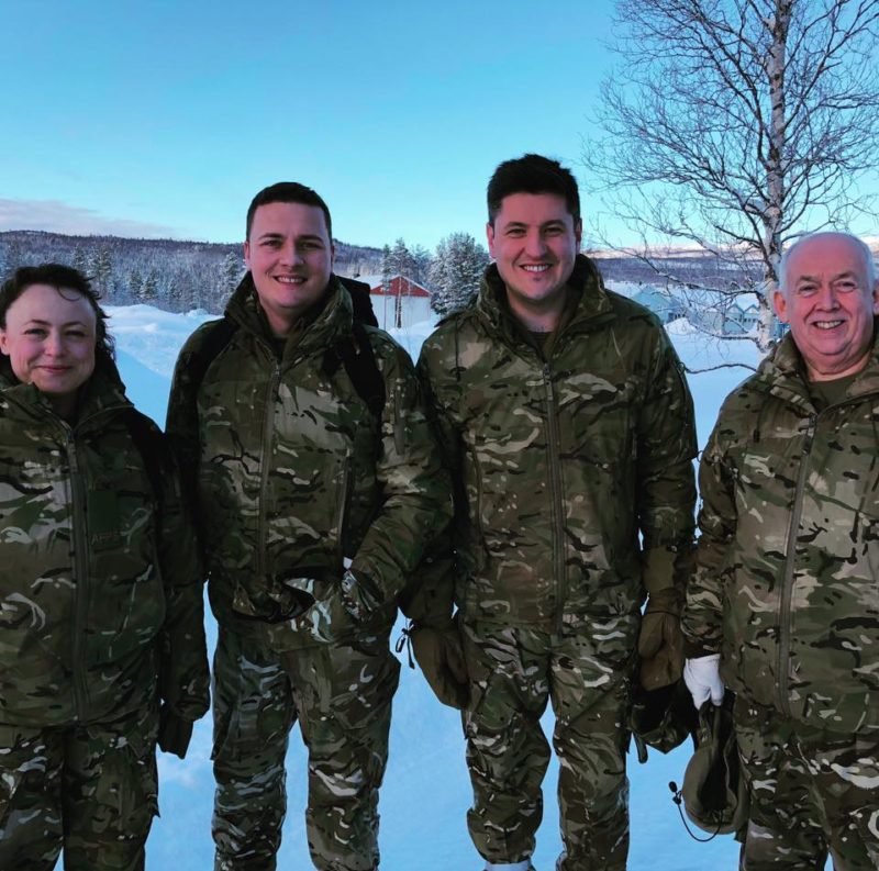 Wes Streeting with other MPs in Norway